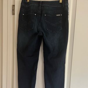 Chicos Dark Wash So Slimming Zip Ankle Jeans